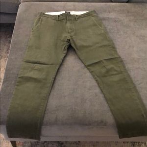 J Crew Army Green Chinos